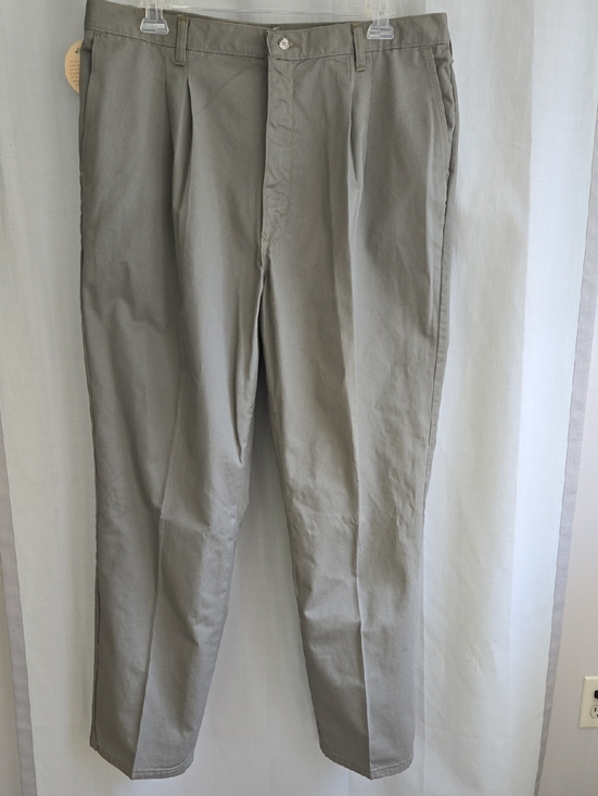Timber Creek by Wrangler Other - Men's Pleated Chino Pants in Light Taupe - Classic Straight